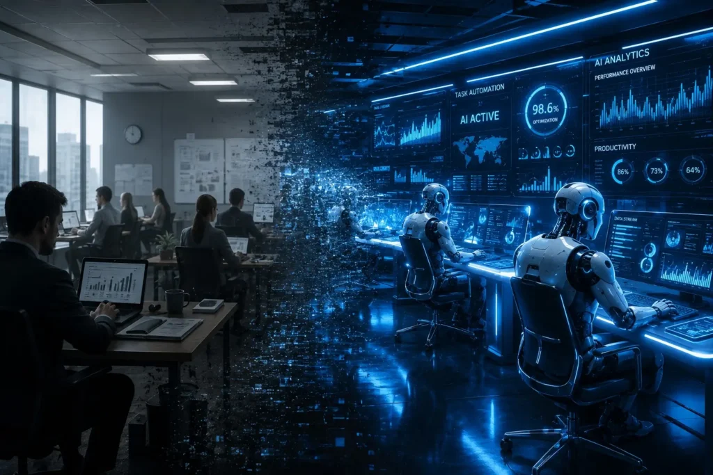 AI agent tool replacing human workers dashboard"