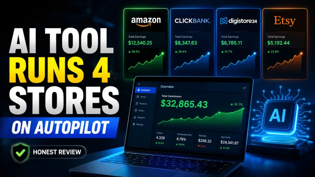 Best AI affiliate store builder 2026 — CommissionHub AI dashboard