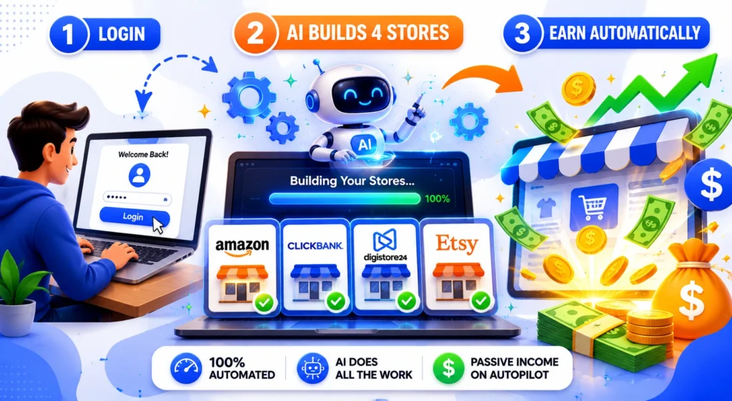How CommissionHub AI builds affiliate stores in 3 steps